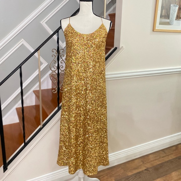 Zara Sequin Slip Dress Limited Edition dress Dresses